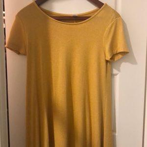 Mustard yellow old navy swing dress